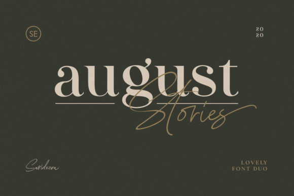 August Stories Font: A Chic Typeface for Digital Design