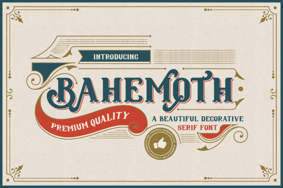 Bahemoth: A Bold Serif Font for Impactful Branding