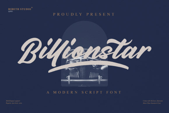 Billionstar: A Handwritten Font for Bold Digital Branding