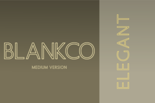 Blankco Outline Medium: A Modern Typeface for Digital Design