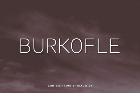 Burkofle Font: A Minimalist Typeface for Modern Web Design