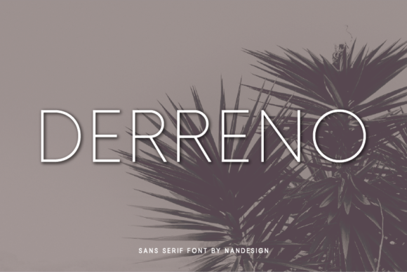 Derreno Font: A Simple Typeface That Elevates Branding