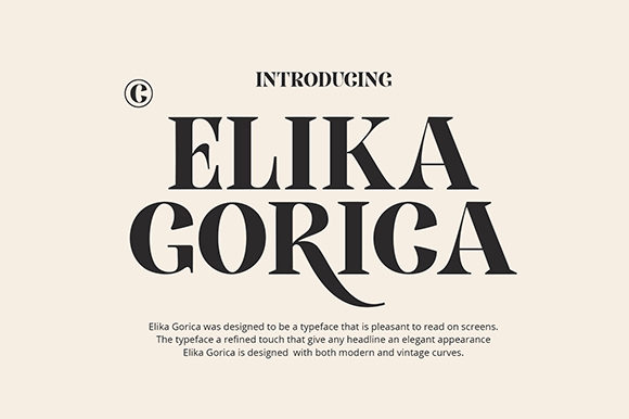 Elika Gorica: A Serif Font That Elevates Your Brand