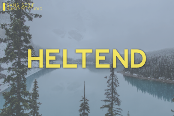 Heltend: A Bold, Modern Typeface for Campaign Design