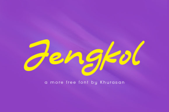Jengkol Font: A Modern Handwritten Typeface for Web Design