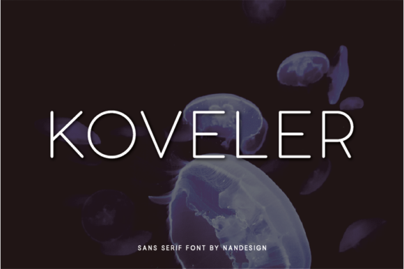 Koveler Font: A Simple Typeface for Strong Brand Identity