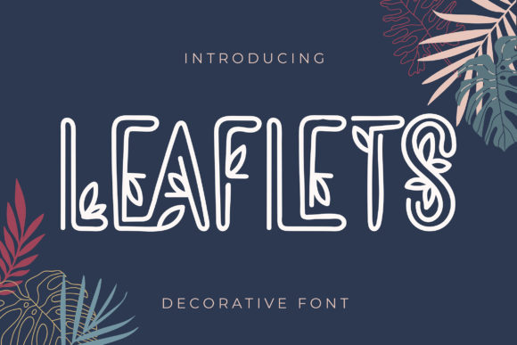 Leaflets Font: A Playful Typeface for Editorial Design