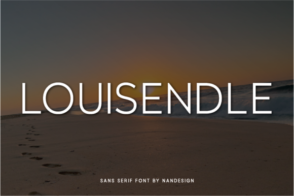 Louisendle: A Simple Sans Serif Font for Creative Makers