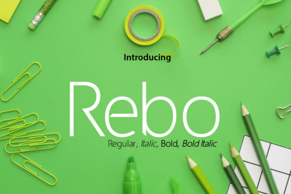 Rebo: A Modern Font for Powerful Marketing
