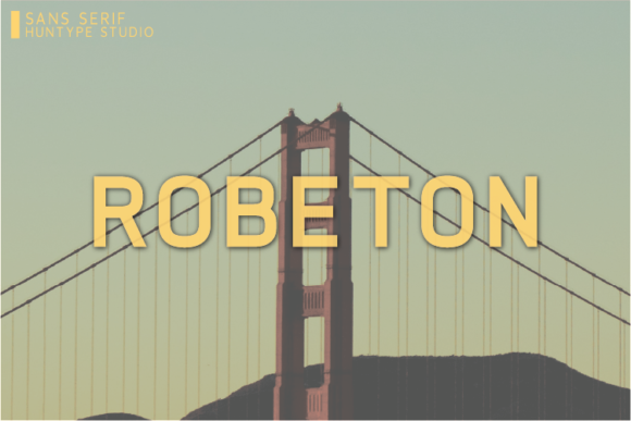 Robeton Font: A Bold, Simple Typeface for Crafters