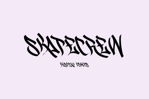Skatecrew Font: A Funky Typeface for Craft Projects