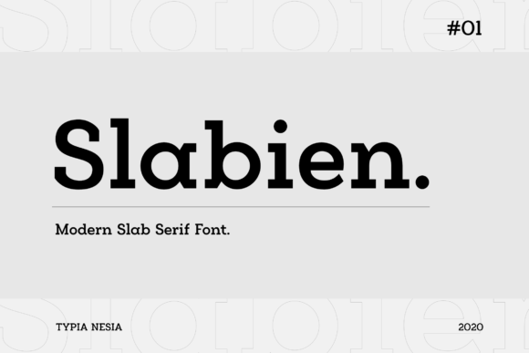 Slabien: A Solid Slab Serif for Modern Design Projects