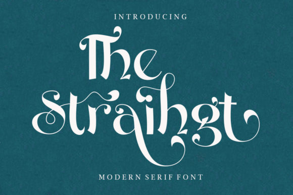 The Straihgt: A Unique Serif Font for Creative Branding