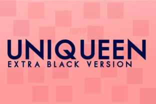 Uniqueen Extra Black: A Bold Typeface for Modern Design