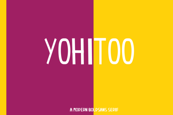 Yohitoo: A Minimal Sans Serif Font for Sharp Campaign Design